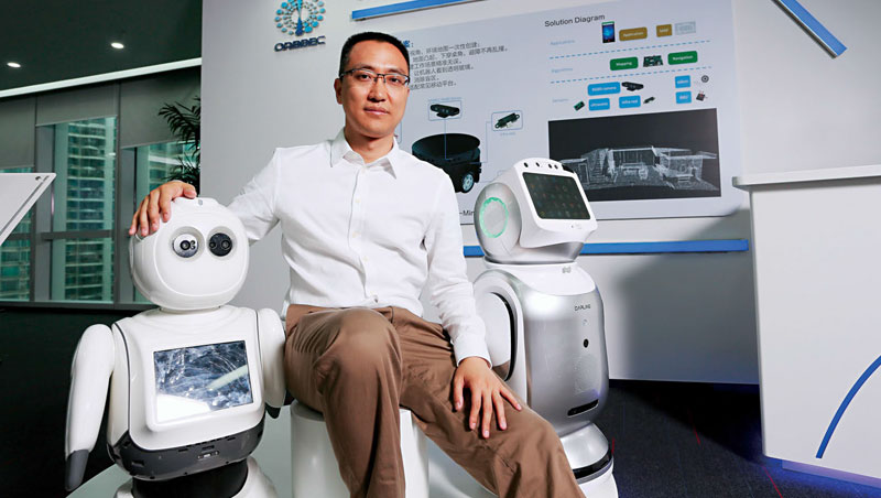 奧比中光創辦人黃源浩擁有北大學歷，待過美國、新加坡，他研發的3D 感測器技術不輸國際大廠，成為深圳新一批海歸派代表。