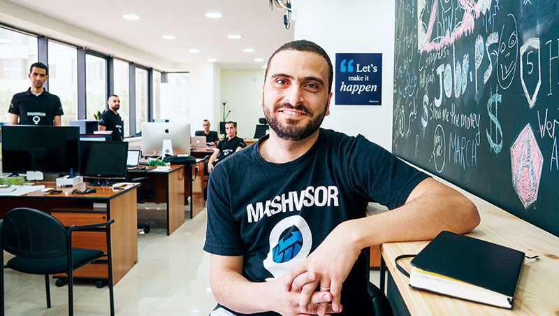 投入網路創業9年，傑布里尼帶領團隊24小時輪班，證明在巴勒斯坦也能做全球生意。