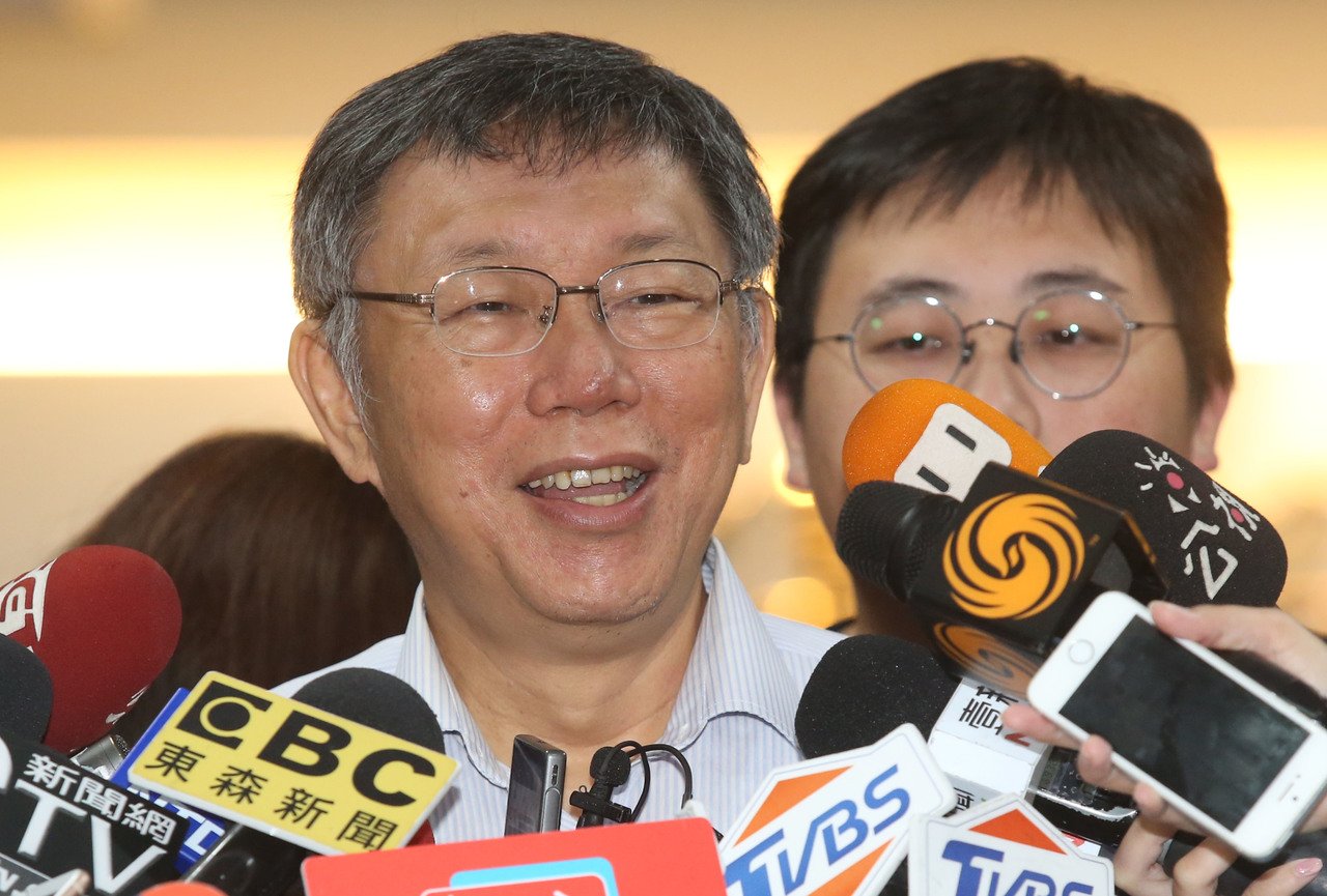 台北市長柯文哲談郭台銘，認為郭台銘雖然不是最好的，但至少能力沒問題。